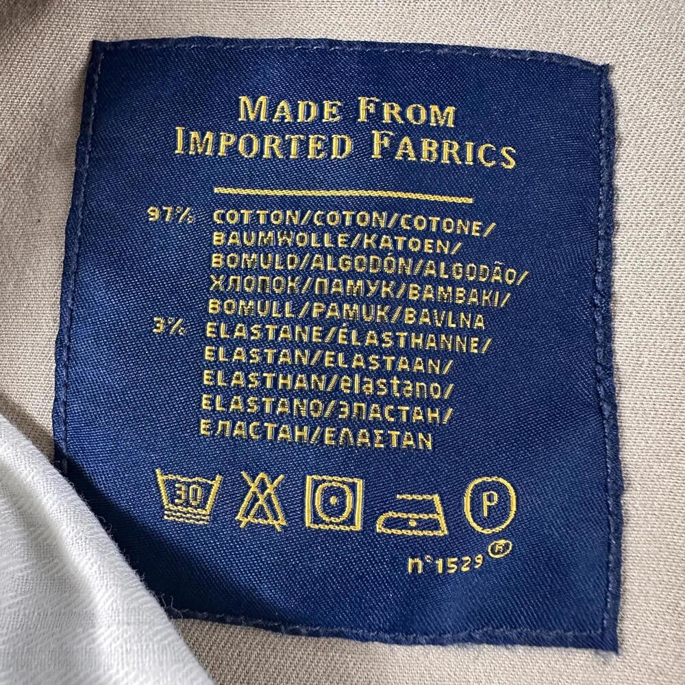 Polo Ralph Lauren Pants Mens 38x36 Tan Chino Straight Stretch Dress Casual EUC - Picture 4 of 7